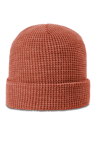 Cuffed Knit Ribbed Beanie with Custom Faux Leatherette Patch - Crazy Daisy Boutique