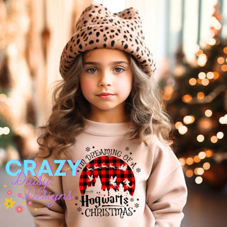 I'm Dreaming Of A Hogwarts Christmas *Youth* Pullover Sweatshirt - Crazy Daisy Boutique