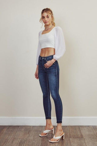 KanCan High Rise Ankle Skinny Jeans - Crazy Daisy Boutique