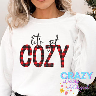 Let's Get Cozy Pullover Sweatshirt - Crazy Daisy Boutique
