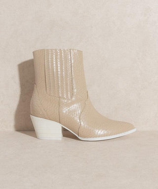 OASIS SOCIETY Dawn - Paneled Western Bootie - Crazy Daisy Boutique