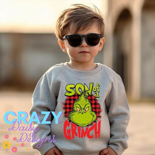 Son of a Grinch *Youth* Pullover Sweatshirt - Crazy Daisy Boutique