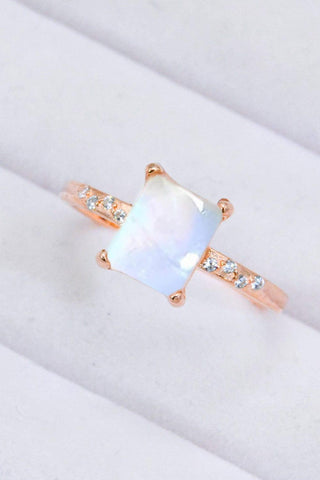 Square Moonstone Ring - Crazy Daisy Boutique