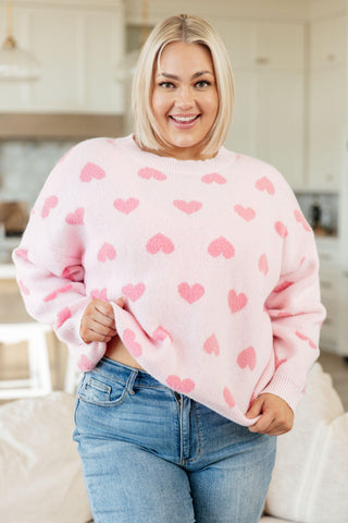 Heart On My Sleeves Sweater - Crazy Daisy Boutique