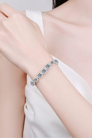 925 Sterling Silver 10.4 Carat Moissanite Bracelet - Crazy Daisy Boutique