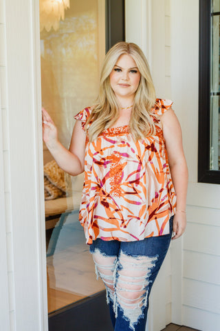 Francesca Embroidered Top in Rust - Crazy Daisy Boutique