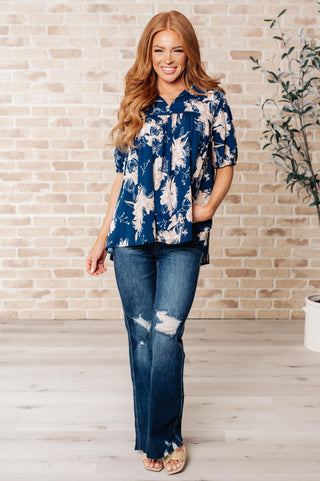 Just Coasting Floral Blouse - Crazy Daisy Boutique