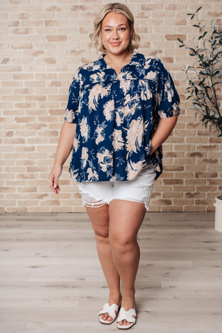 Just Coasting Floral Blouse - Crazy Daisy Boutique