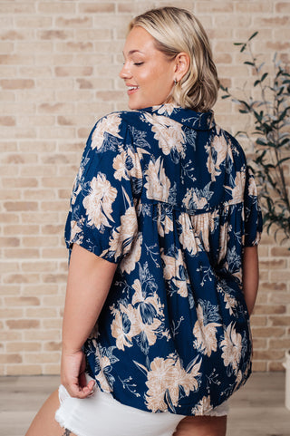 Just Coasting Floral Blouse - Crazy Daisy Boutique