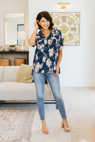 Just Coasting Floral Blouse - Crazy Daisy Boutique