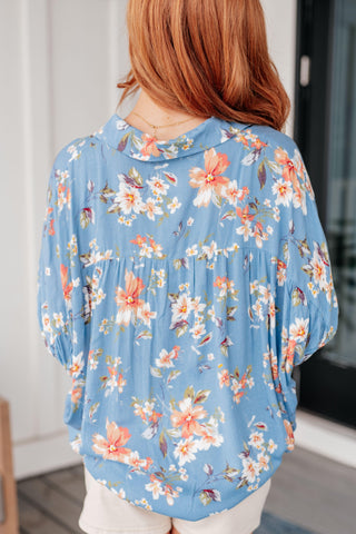 Lanikai Floral Button Down - Crazy Daisy Boutique