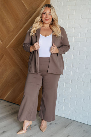 Magic Wide Leg Crop Pants in Dark Mocha