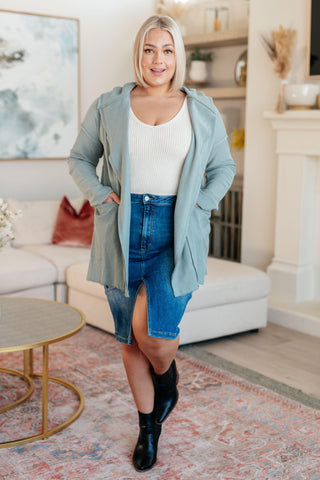 Always Be There Cargo Denim Skirt - Crazy Daisy Boutique