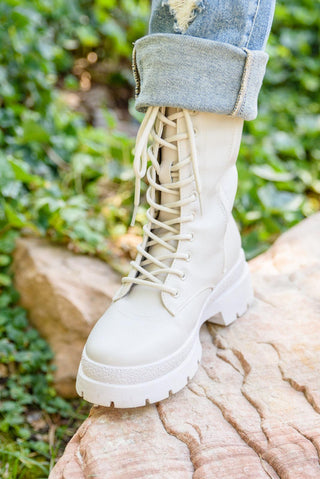 Autumn Feels Combat Boots - Crazy Daisy Boutique