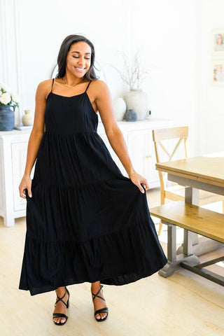 Classically Cool Tiered Maxi Dress - Crazy Daisy Boutique