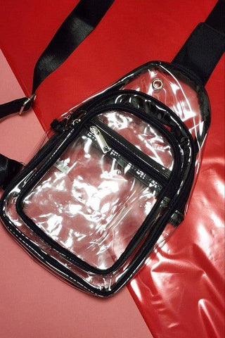 CLEAR SLING BAGS TRANSPARENT CROSS BODY PVC BAG - Crazy Daisy Boutique