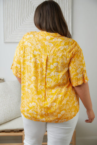 Clementine Floral Button Up Blouse - Crazy Daisy Boutique