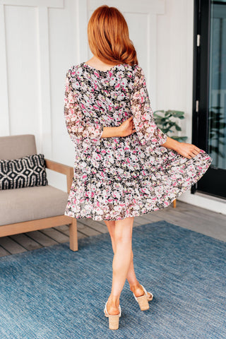 Jennifer Floral Dress - Crazy Daisy Boutique