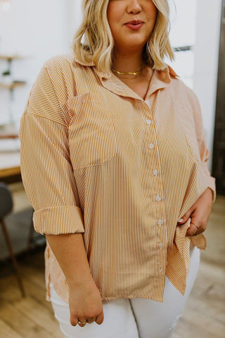 Easy On The Eyes Striped Button Up - Crazy Daisy Boutique
