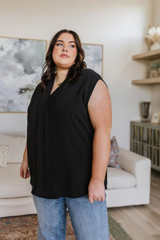 Elevate Everyday Blouse in Black - Crazy Daisy Boutique