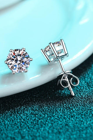 Endless Cheer Moissanite Stud Earrings - Crazy Daisy Boutique