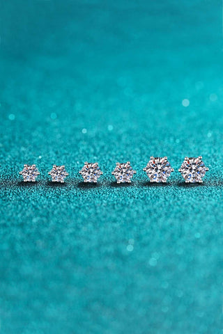 Endless Cheer Moissanite Stud Earrings - Crazy Daisy Boutique