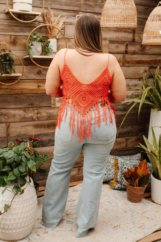 Festival Fringe Tank in Orange - Crazy Daisy Boutique