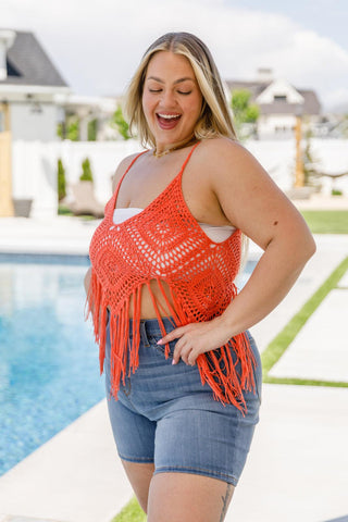 Festival Fringe Tank in Orange - Crazy Daisy Boutique