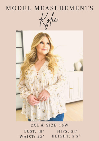 Floral First Ruffle Sleeve Top - Crazy Daisy Boutique