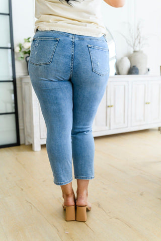 Florence High Waist Destroyed Boyfriend Jeans - Crazy Daisy Boutique