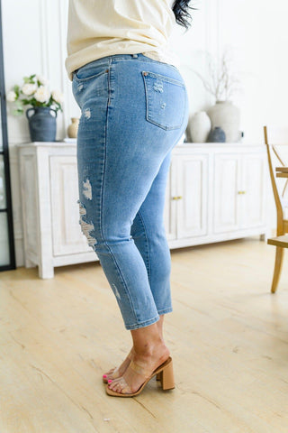 Florence High Waist Destroyed Boyfriend Jeans - Crazy Daisy Boutique