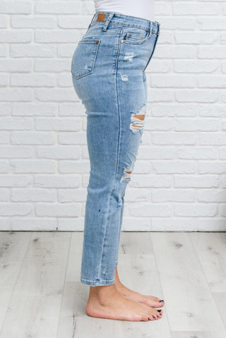 Florence High Waist Destroyed Boyfriend Jeans - Crazy Daisy Boutique