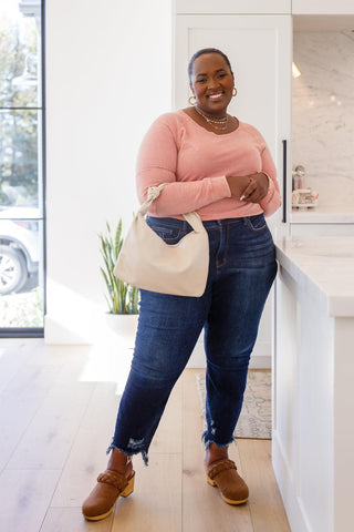 Fun Beginnings Raglan Top In Dusty Mauve - Crazy Daisy Boutique