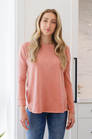 Fun Beginnings Raglan Top In Dusty Mauve - Crazy Daisy Boutique