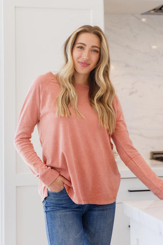 Fun Beginnings Raglan Top In Dusty Mauve - Crazy Daisy Boutique