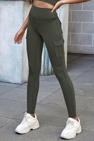 High Waist Leggings with Pockets - Crazy Daisy Boutique