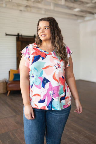 Impossible to Ignore Floral Blouse - Crazy Daisy Boutique