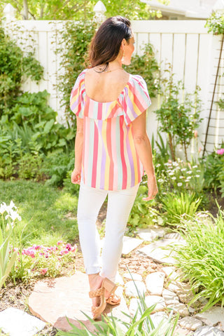 It's Electric Striped Shirt - Crazy Daisy Boutique