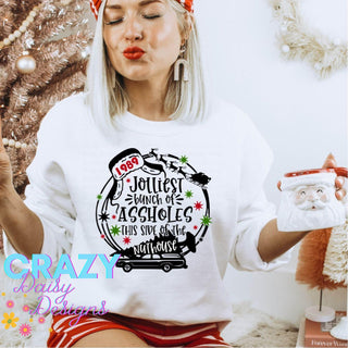 Jolliest Bunch of A$$holes this side of the nuthouse pullover sweatshirt - Crazy Daisy Boutique