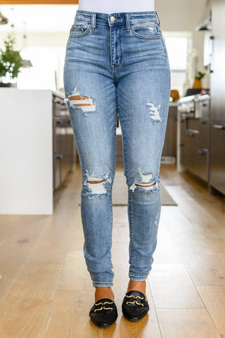 Juno Tall Skinny Destroyed Jeans - Crazy Daisy Boutique