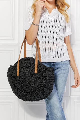 Justin Taylor C'est La Vie Crochet Handbag in Black - Crazy Daisy Boutique