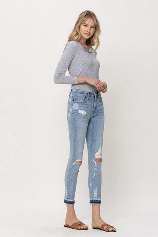 MID RISE CROP SKINNY - Crazy Daisy Boutique