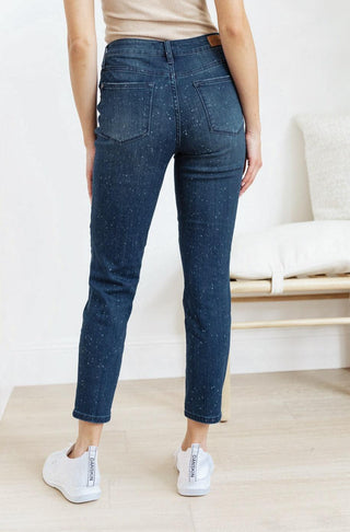Mid-Rise Relaxed Fit Mineral Wash Jeans - Crazy Daisy Boutique