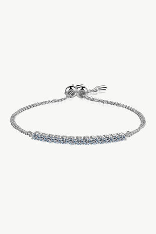 Moissanite Sterling Silver Bracelet - Crazy Daisy Boutique