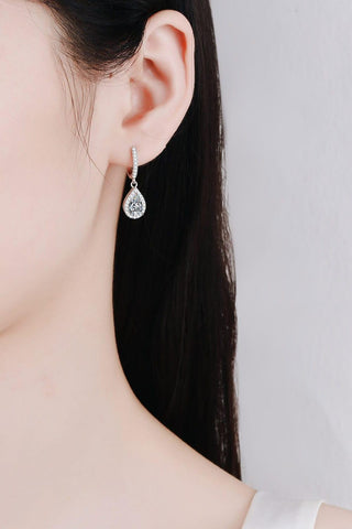 Moissanite Teardrop Earrings - Crazy Daisy Boutique