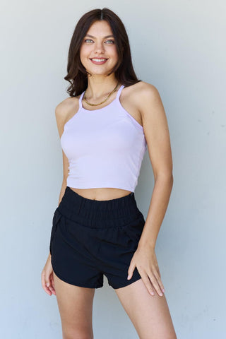 Ninexis Everyday Staple Soft Modal Short Strap Ribbed Tank Top in Lavender - Crazy Daisy Boutique