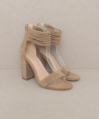OASIS SOCIETY Blake - Strappy Ankle Wrapped Heel - Crazy Daisy Boutique