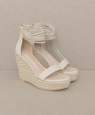 OASIS SOCIETY Rosalie - Layered Ankle Wedge - Crazy Daisy Boutique