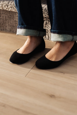 On Your Toes Ballet Flats in Black - Crazy Daisy Boutique
