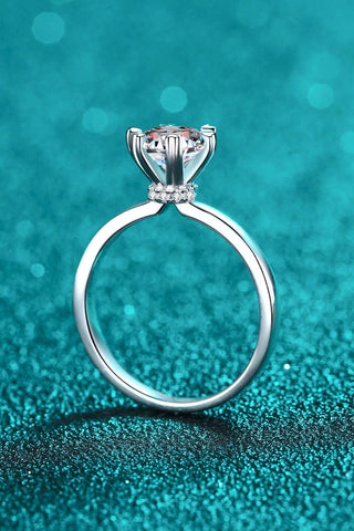 Pleasant Surprise 925 Sterling Silver 1 Carat Moissanite Ring - Crazy Daisy Boutique